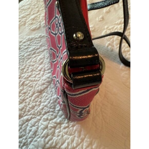 Kate Spade New York Pink & Purple Chrissy Moroccan Market Bag With Black Adjusta - Picture 11 of 14